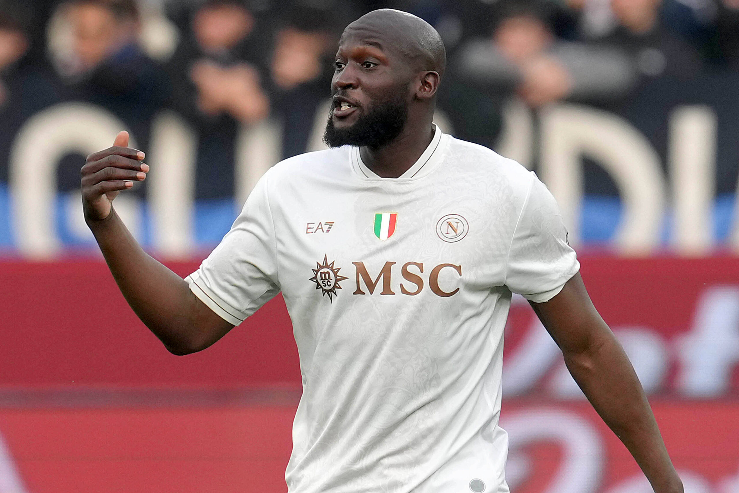 Lukaku in azione con il Napoli