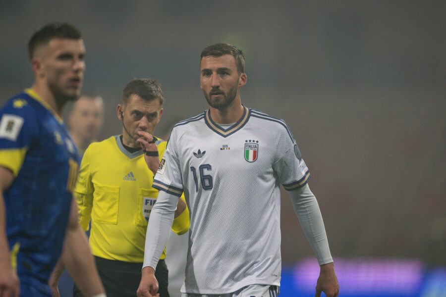 Cristante con la maglia dell'Italia