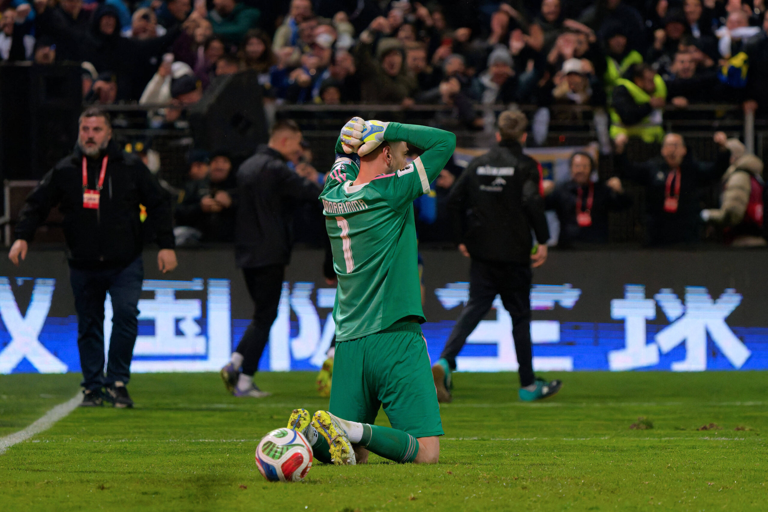 Donnarumma durante Bosnia-Italia