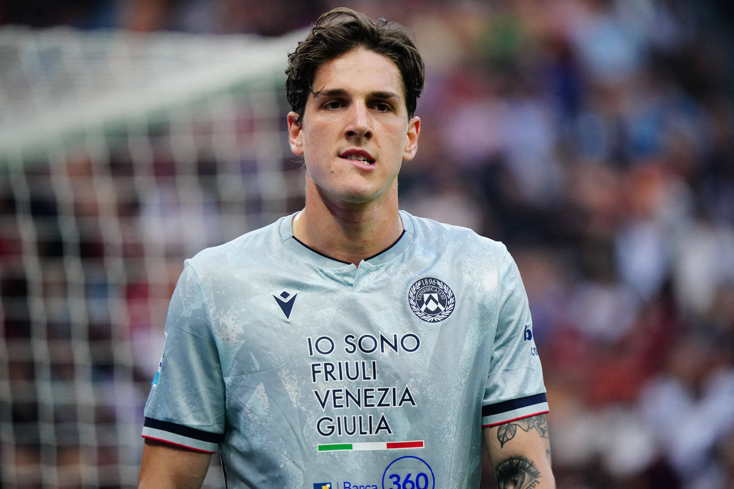 Zaniolo durante Milan-Udinese