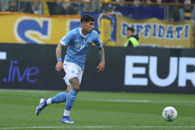 Olivera durante Parma-Napoli