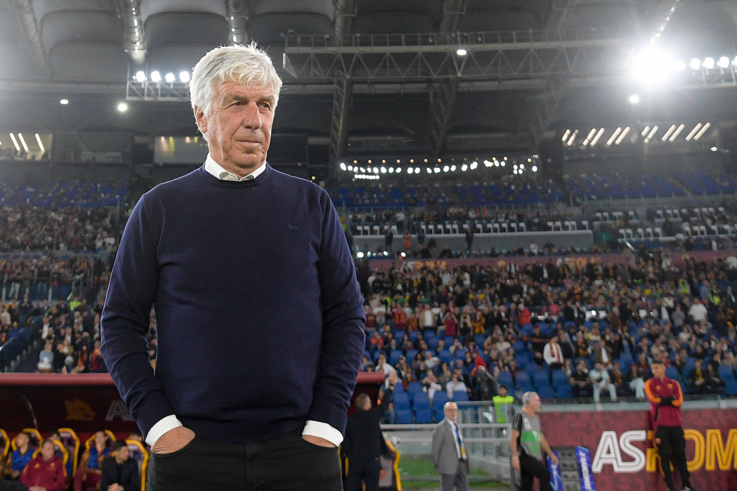 Gasperini durante Roma-Atalanata