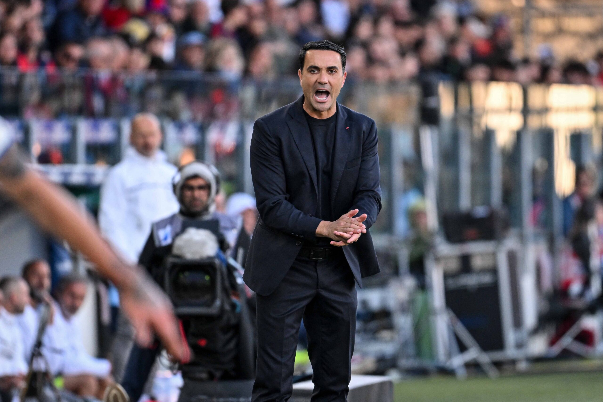 Palladino durante Cagliari-Atalanta