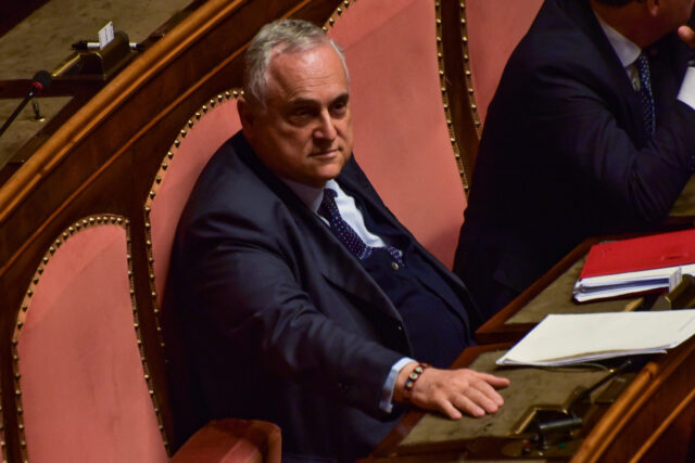 Claudio Lotito presidente della Lazio