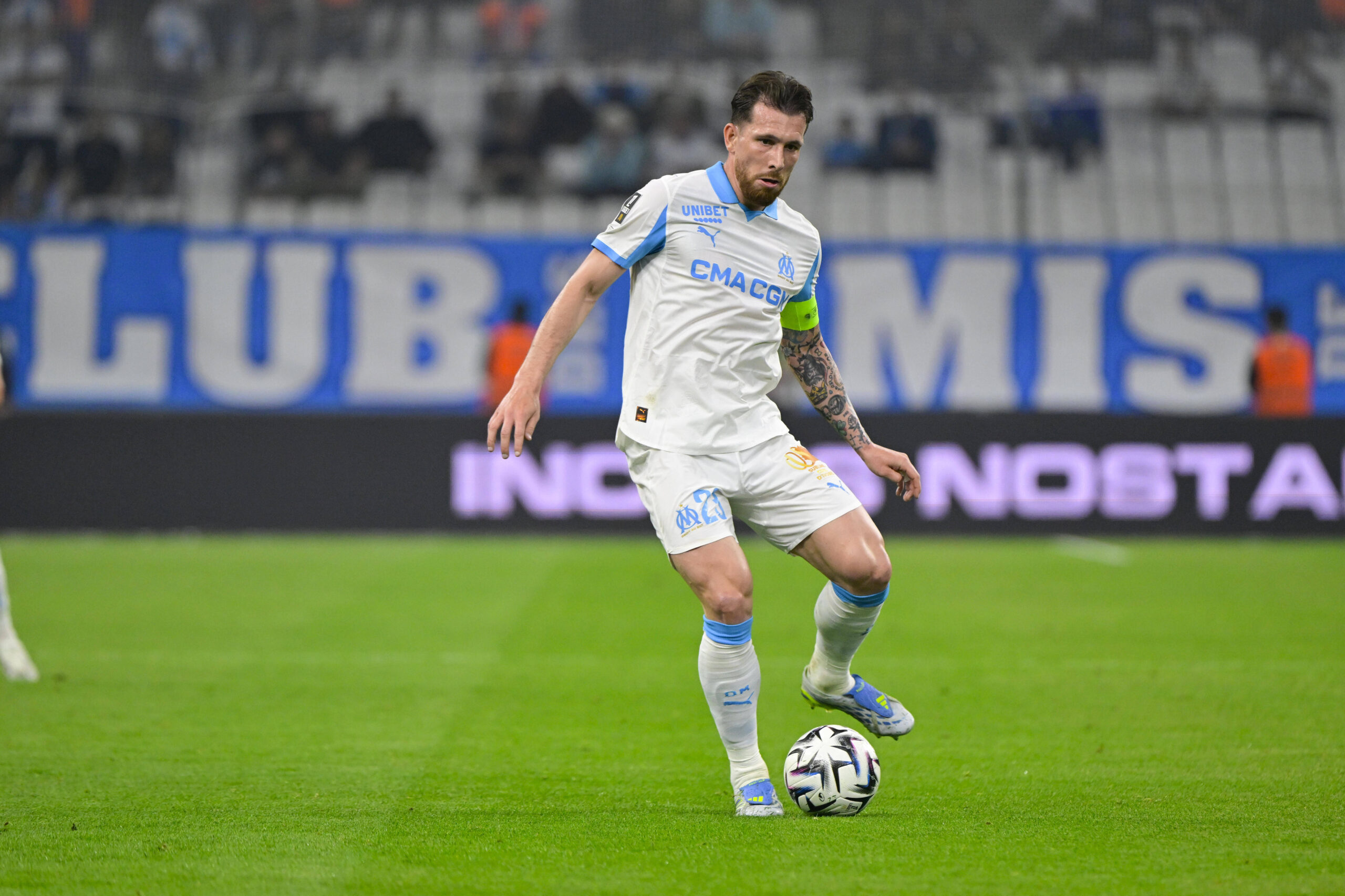 Hojbjerg in azione con il Marsiglia