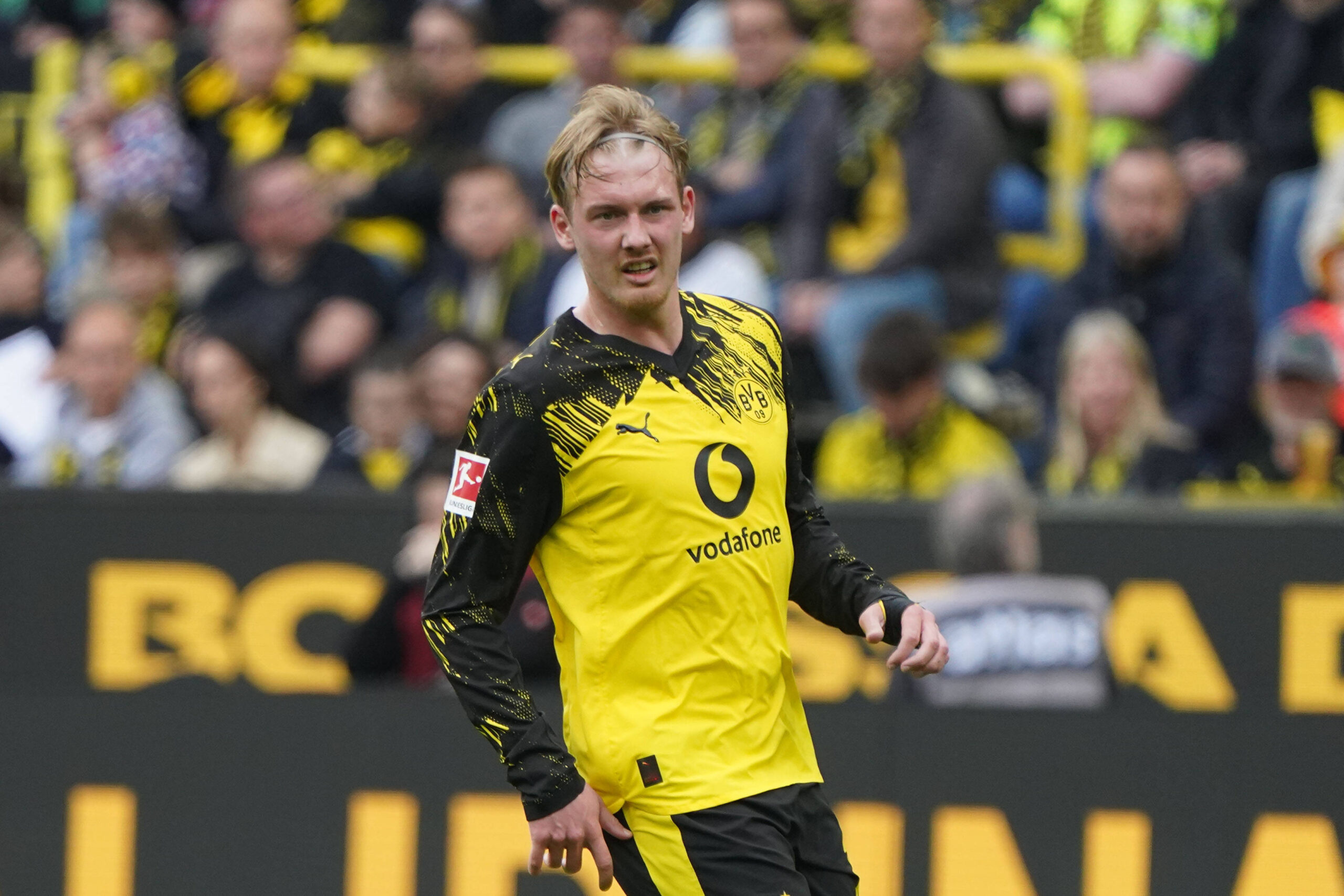 Brandt in azione con il Borussia Dortmund