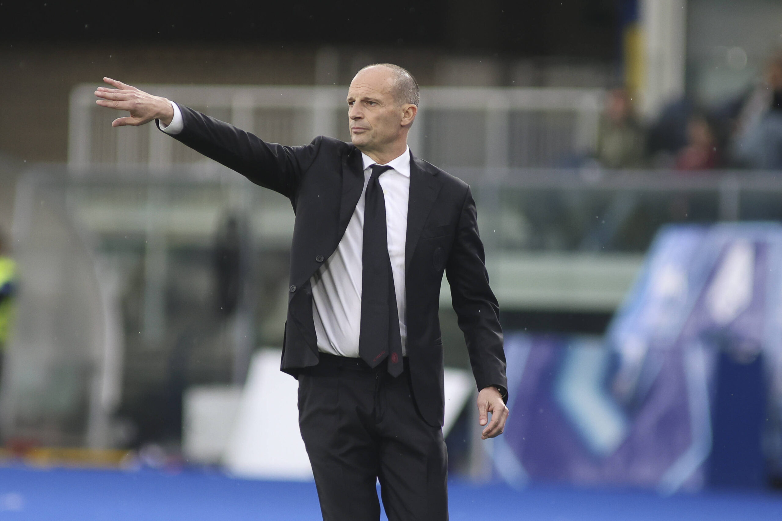 Allegri durante Hellas Verona-Milan