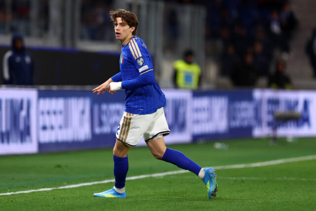 Marco Palestra con la maglia della Nazionale