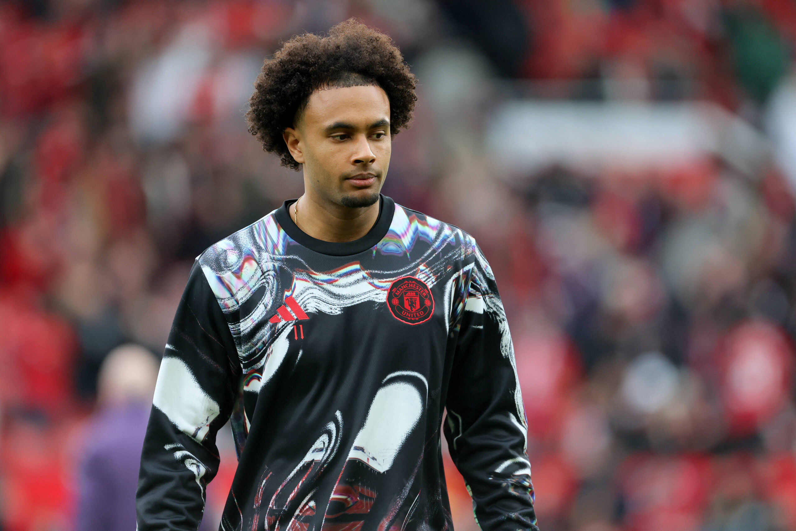 Joshua Zirkzee in uscita dal Manchester United