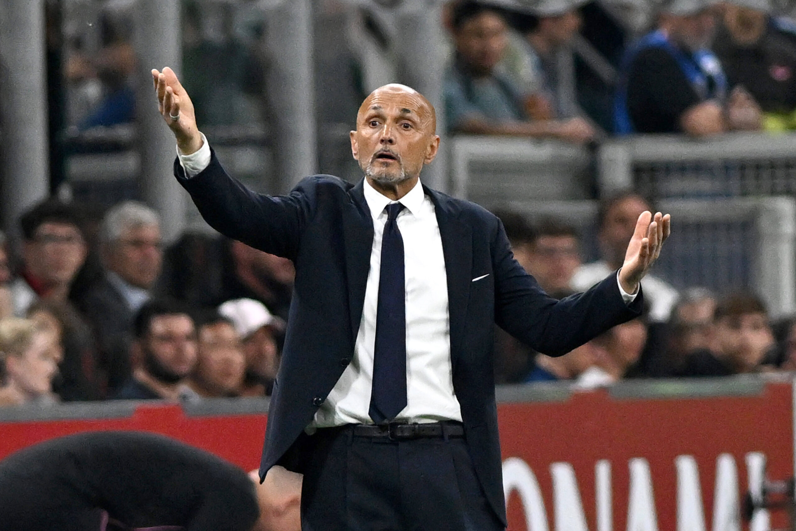 Spalletti durante Milan-Juventus