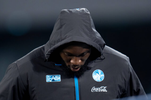 Romelu Lukaku in uscita dal Napoli