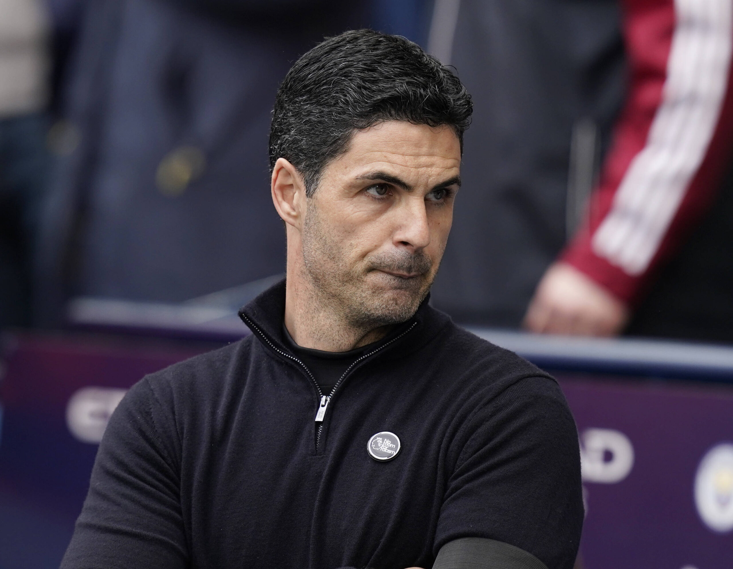 Arteta durante Manchester City-Arsenal