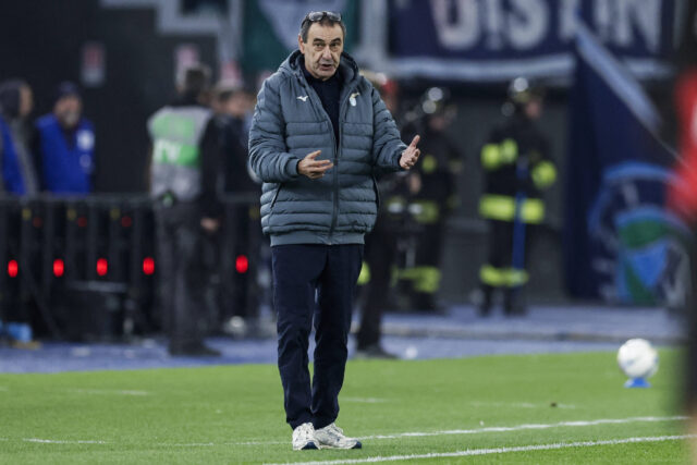 L'allenatore della Lazio Maurizio Sarri
