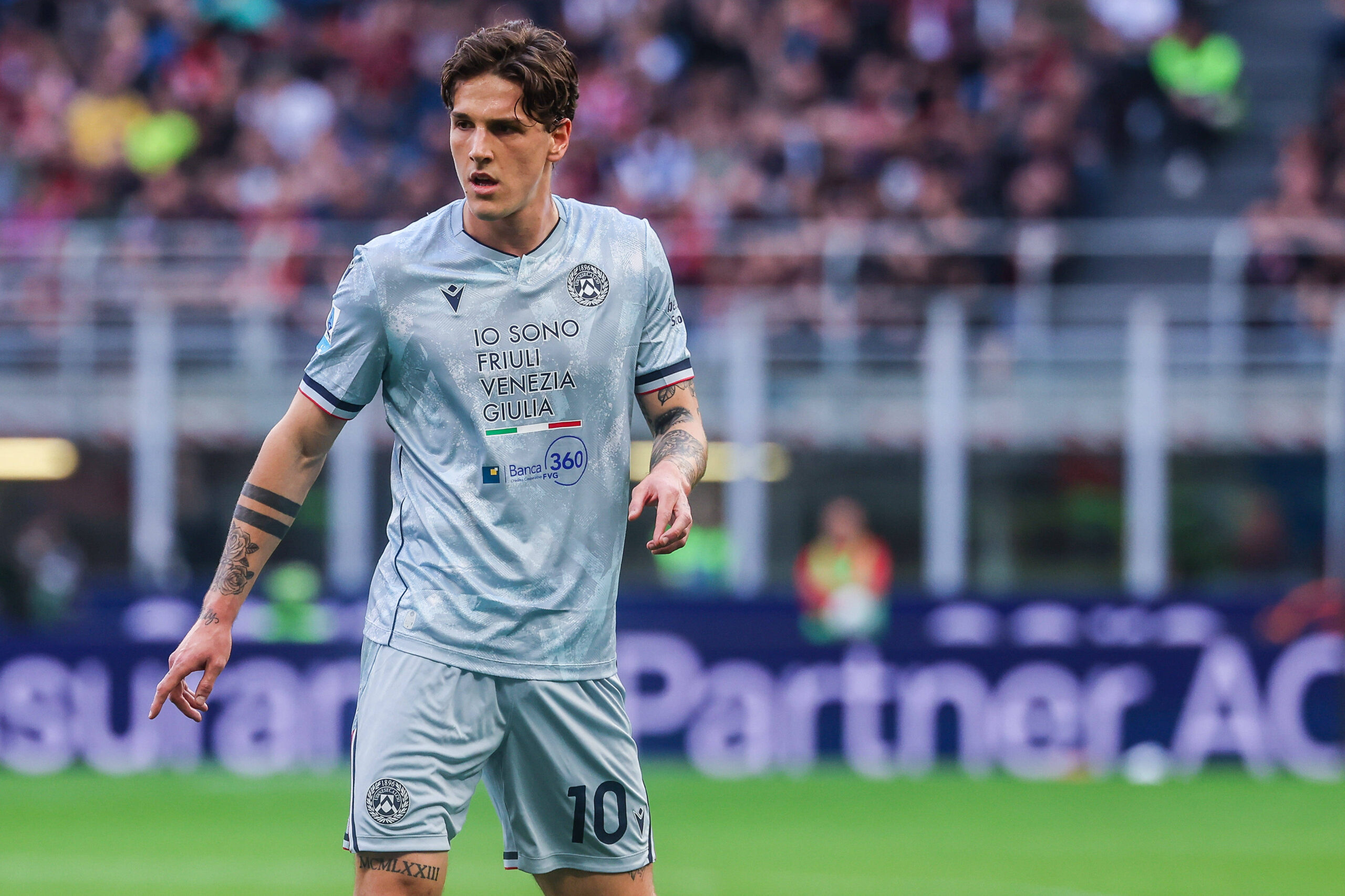Nicolo Zaniolo durante Milan-Udinese