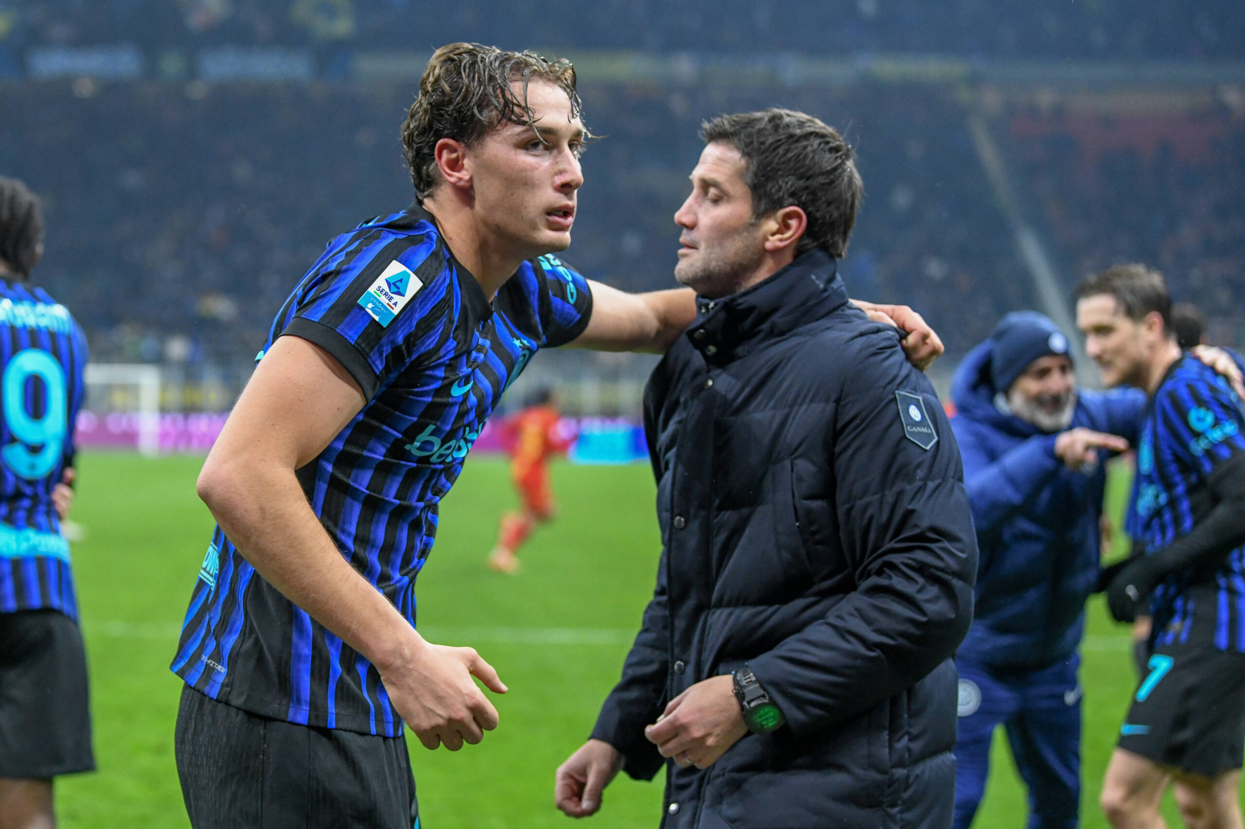 Cristian Chivu e Pio Esposito