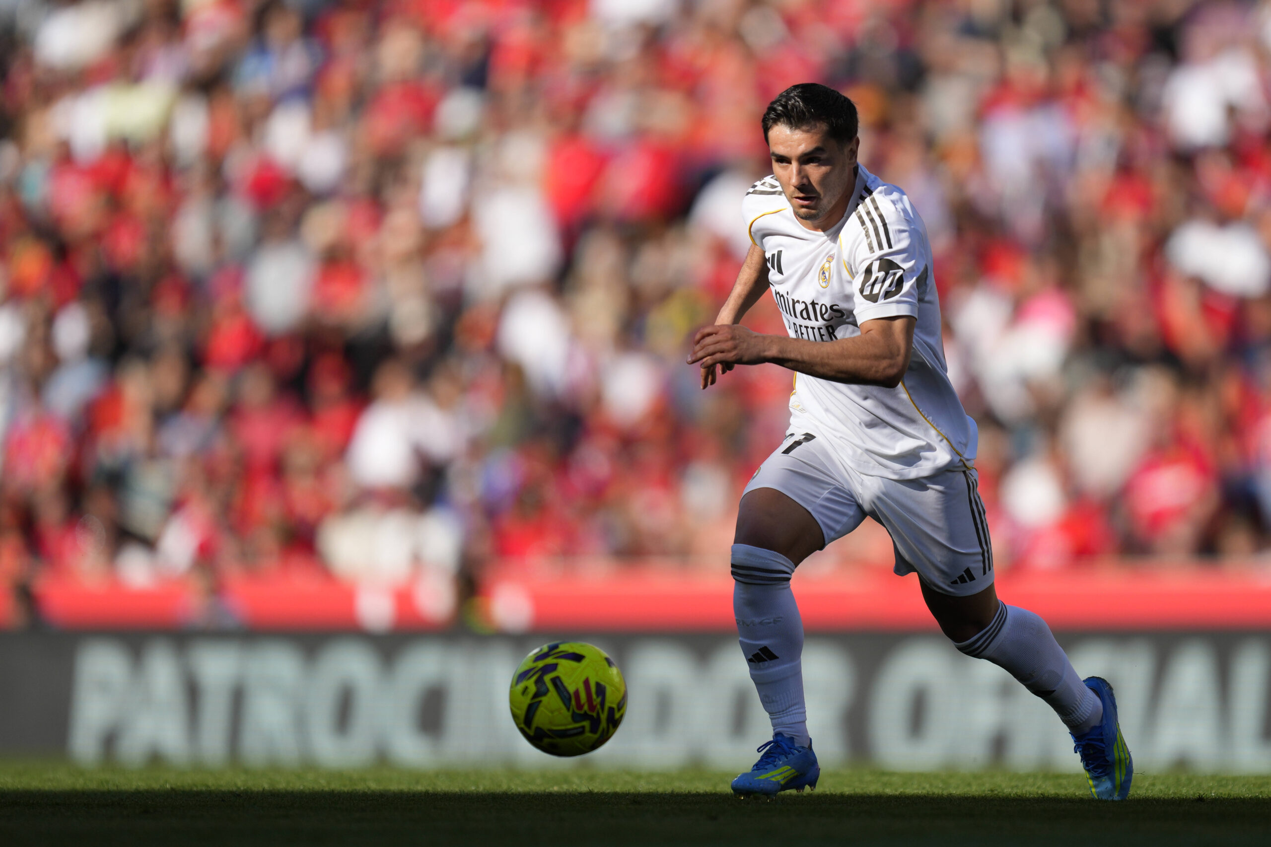 Brahim Diaz in azione durante Mallorca-Real Madrid