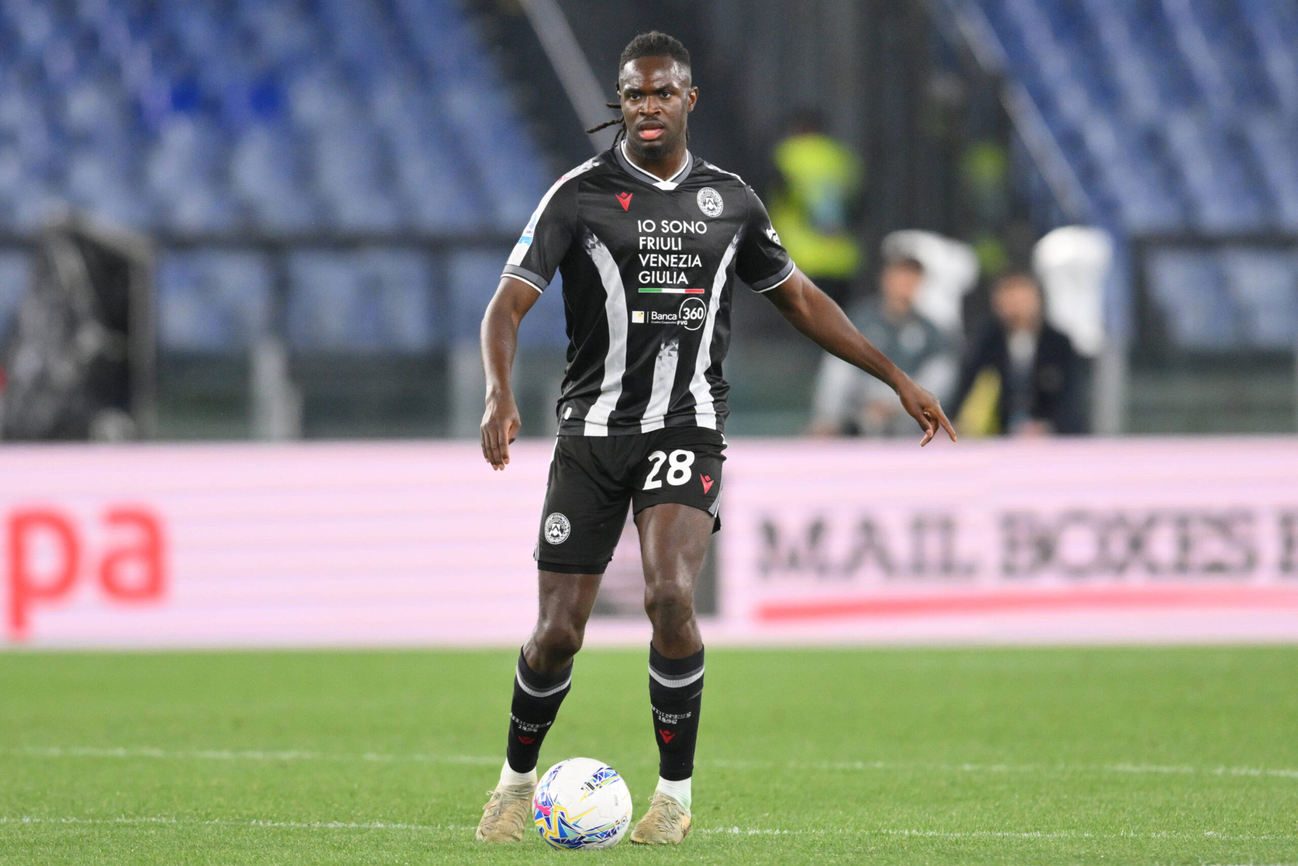 RECORD DATE NOT STATED 27th April 2026, Stadio Olimpico, Rome, Italy; Italian Serie A Football; Lazio versus Udinese; Oumar Solet of Udinese seen in action AllShotLive