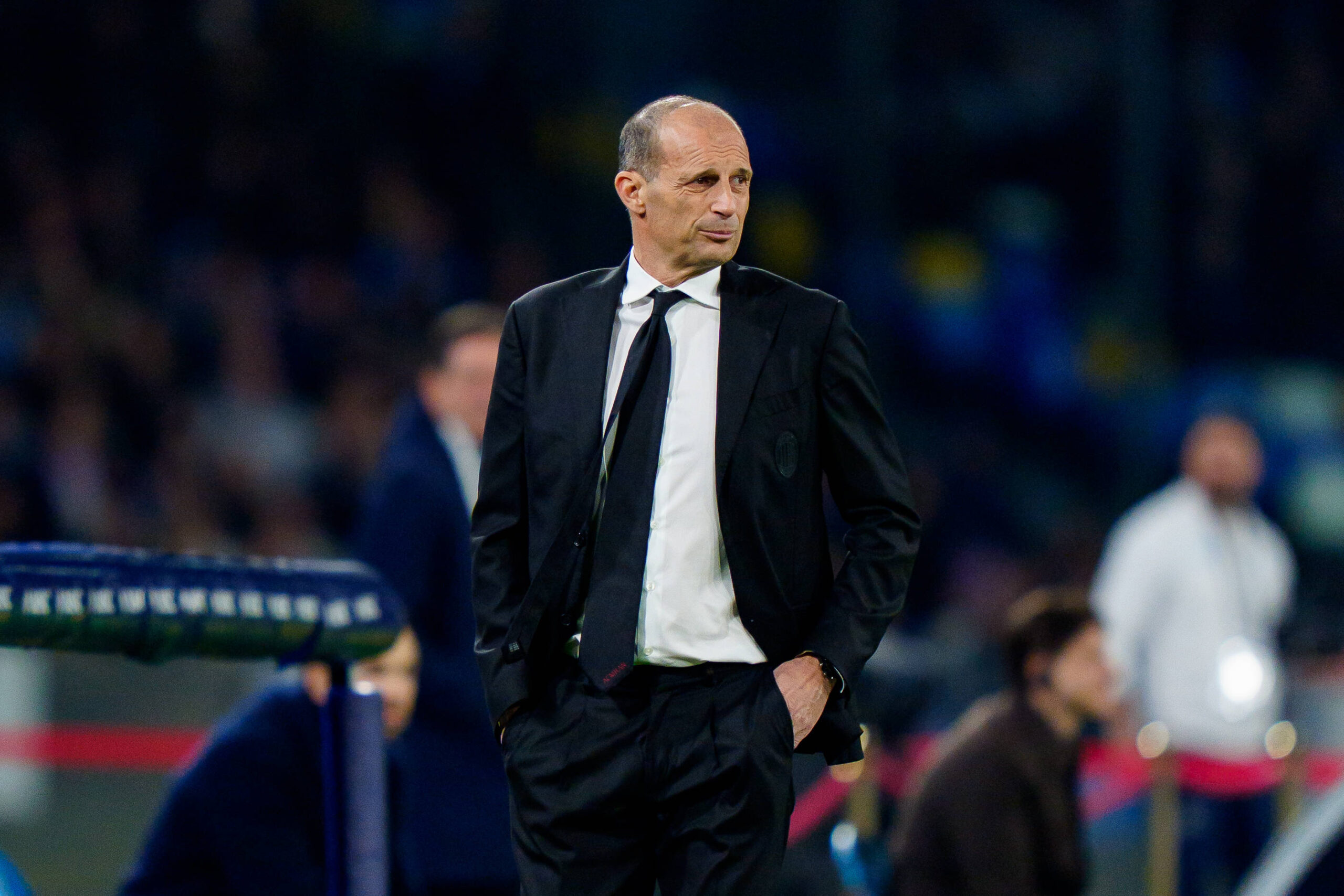 Max Allegri durante Napoli-Milan