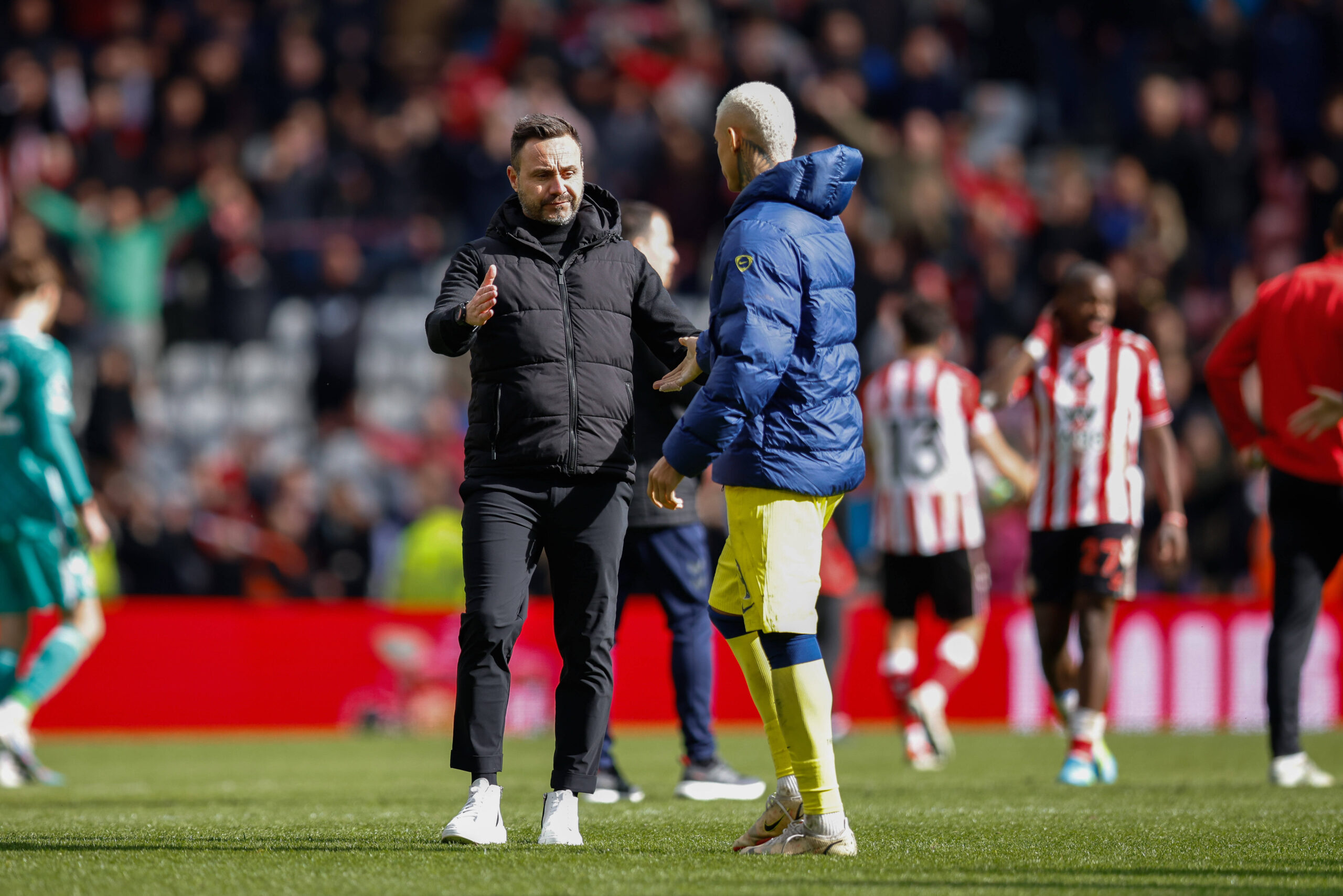 De Zerbi durante Sunderland-Tottenham