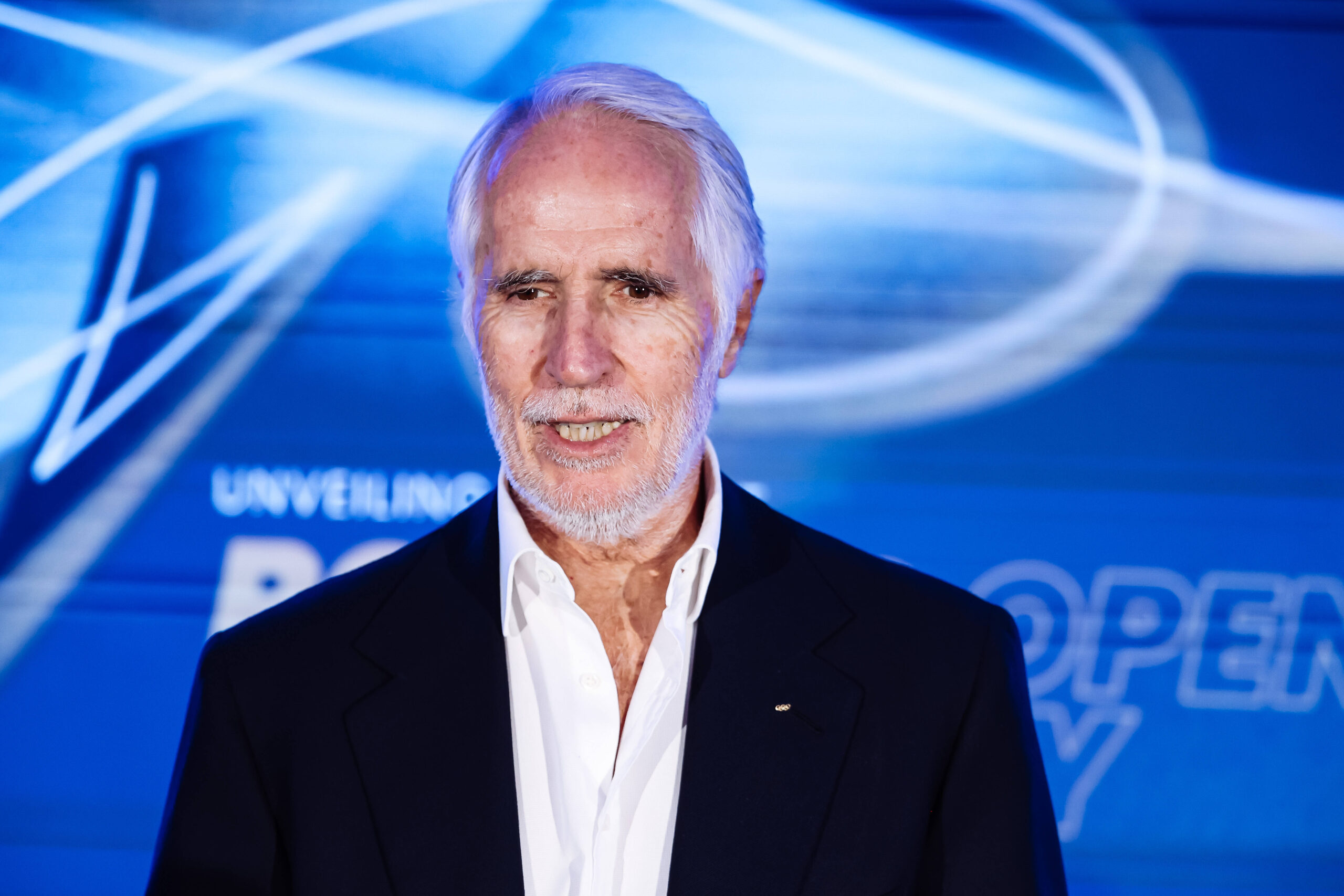 The press conference, PK, Pressekonferenz Of The Milano Cortina 2026 Winter Olympic Games, Olympische Spiele, Olympia, OS Opening Ceremony Concept Unveiling In Milan Giovanni Malago, President of the Milan Cortina Foundation, is seen during the press conference for the Milano Cortina 2026 Winter Olympic Games Opening Ceremony Concept Unveiling at San Siro Stadium in Milan, Italy, on October 16, 2025 Milan Italy PUBLICATIONxNOTxINxFRA Copyright: xAlessandroxBremecx originalFilename:bremec-thepress251016_npaki.jpg