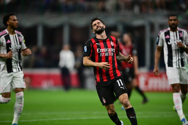 Pulisic durante Milan-Juventus