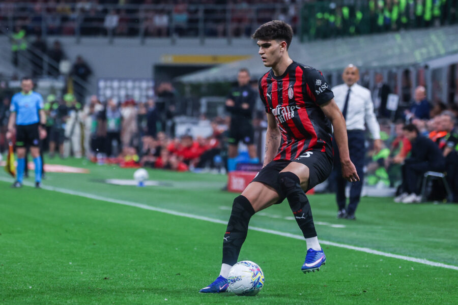 Bartesaghi durante Milan-Juventus