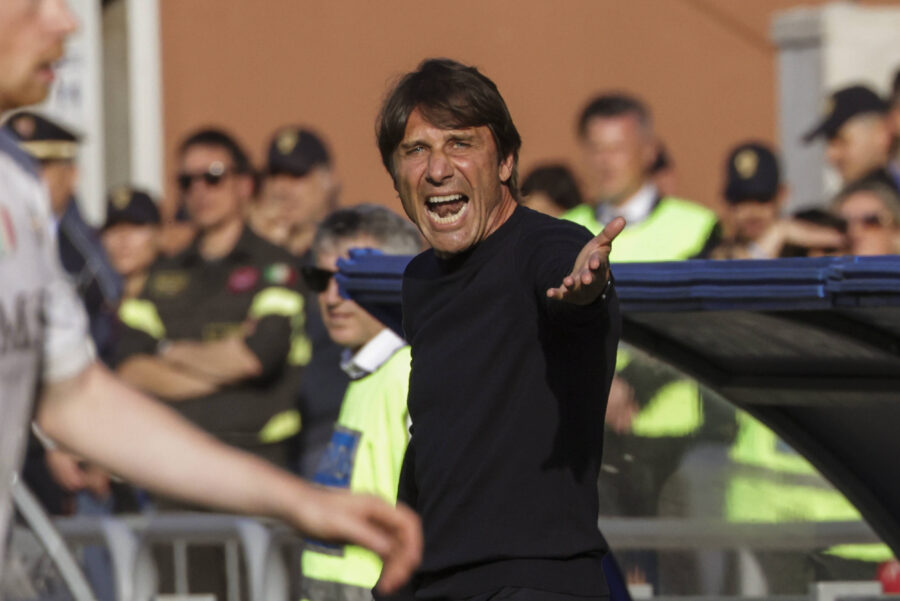 Il tecnico del Napoli Antonio Conte