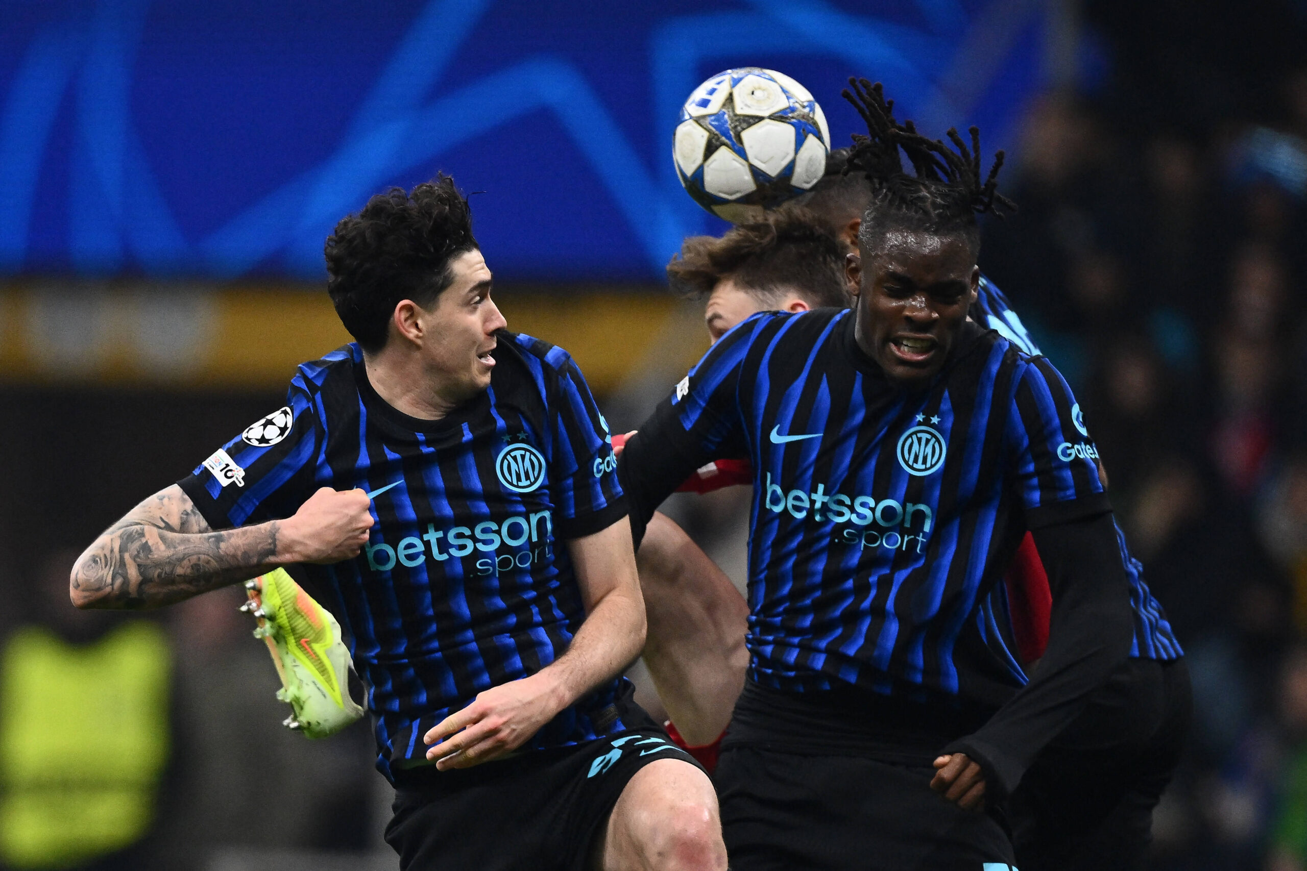 I due difensori dell'Inter Bastoni e Bisseck