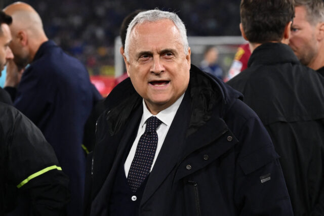 Claudio Lotito presidente della Lazio