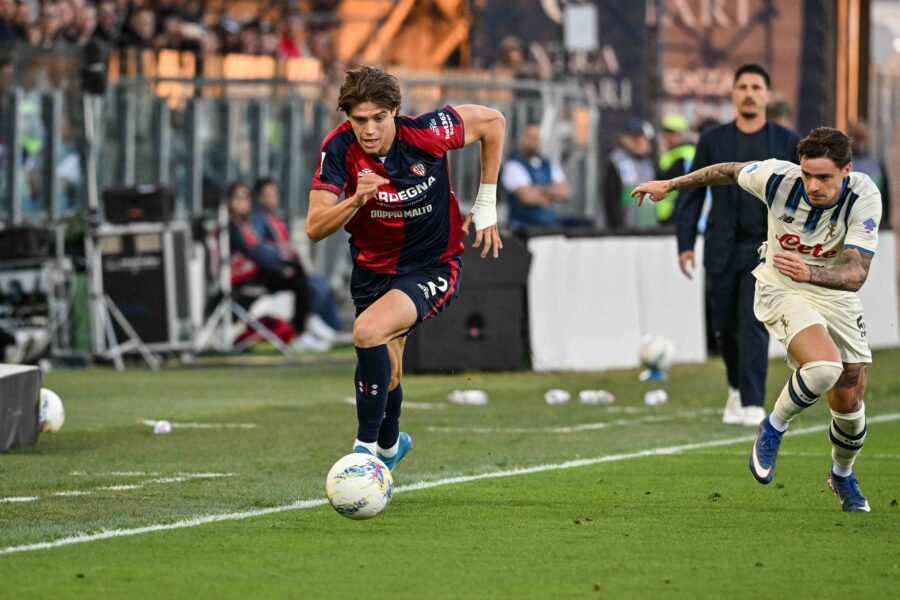 Marco Palestra in azione durante Cagliari-Atalanta