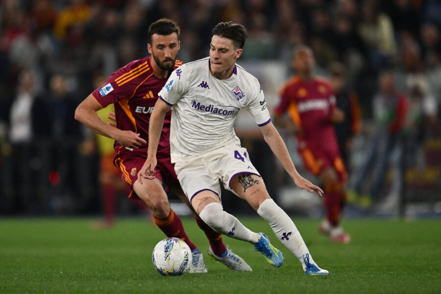 Fagioli durante Roma-Fiorentina