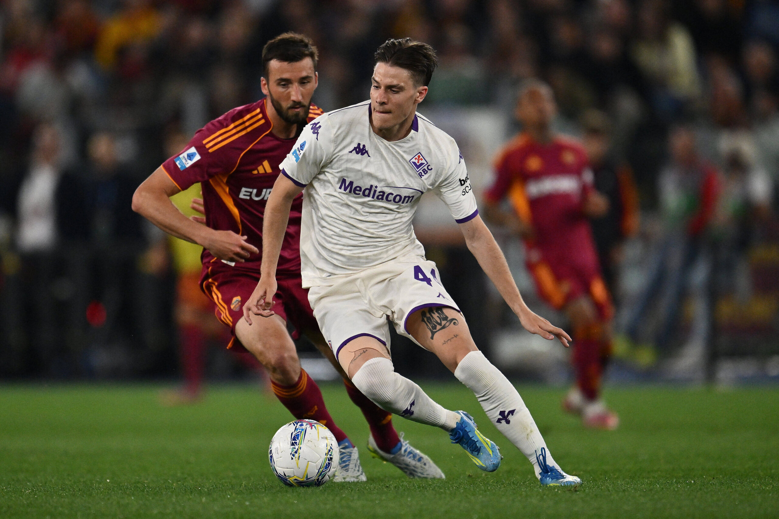 Fagioli durante Roma-Fiorentina