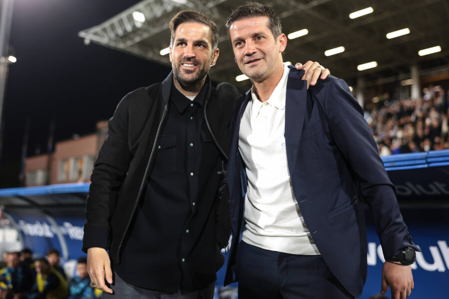Chivu e Fabregas prima di Como-Inter