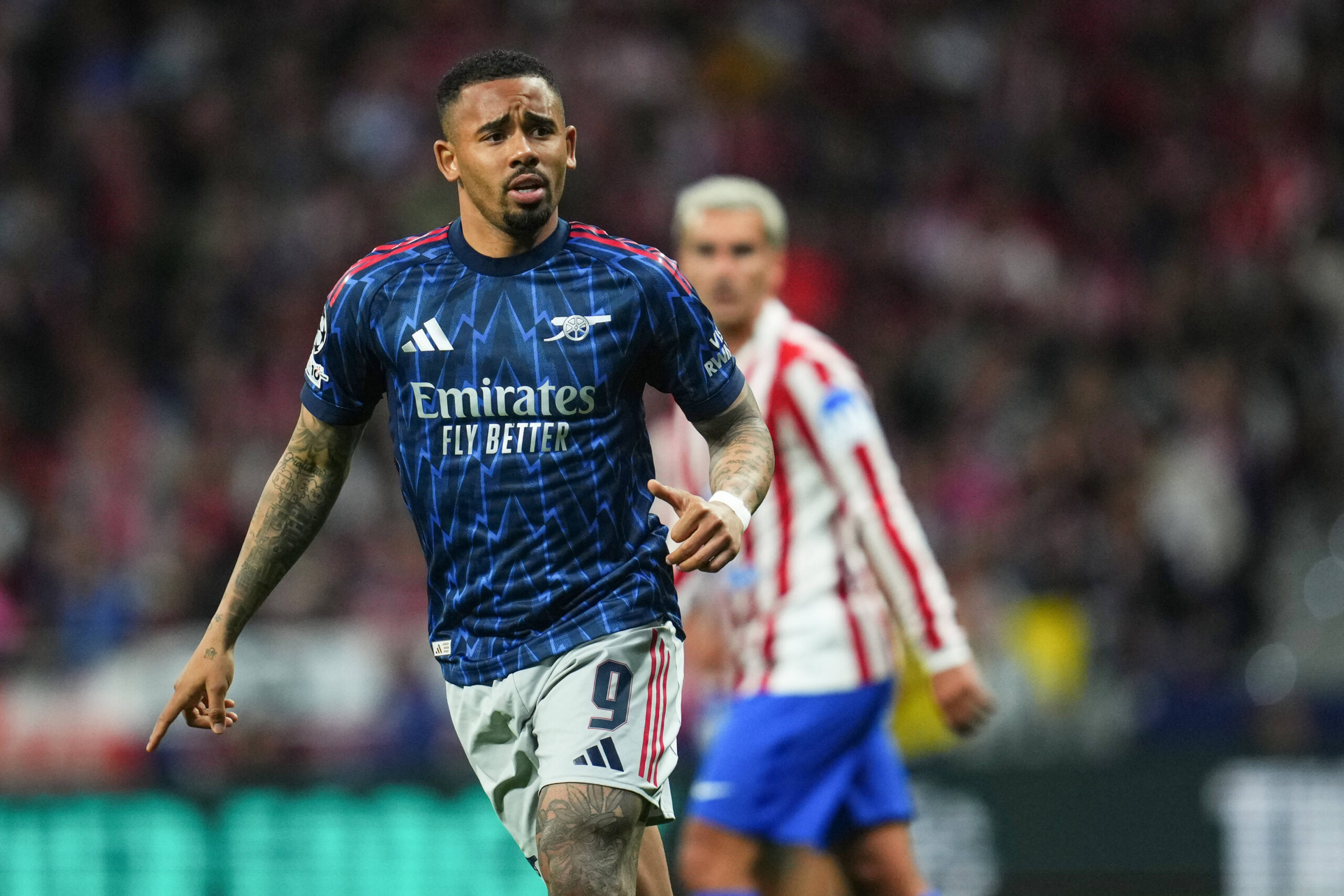 Gabriel Jesus contro l'Atletico Madrid