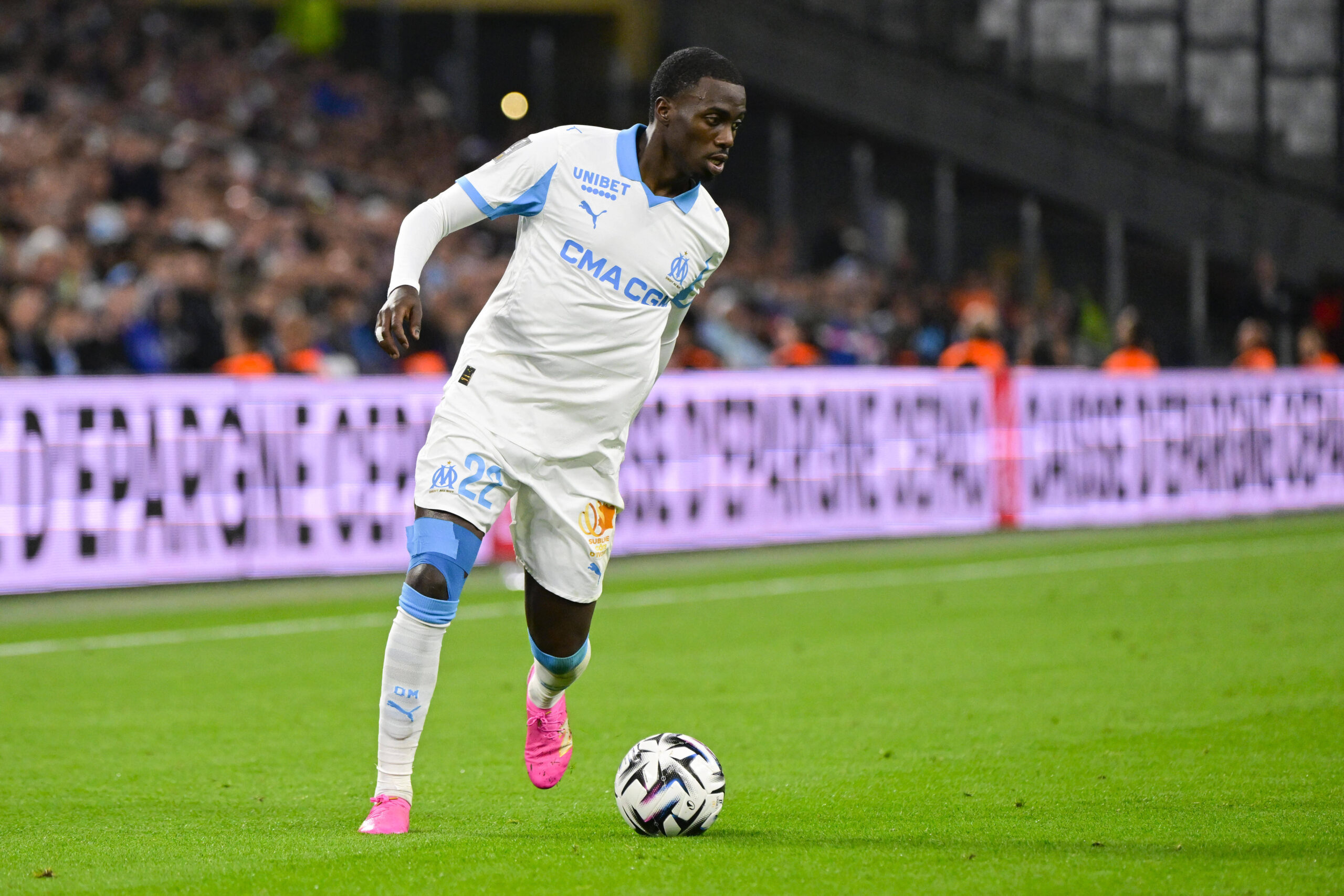 Weah in azione con il Marsiglia