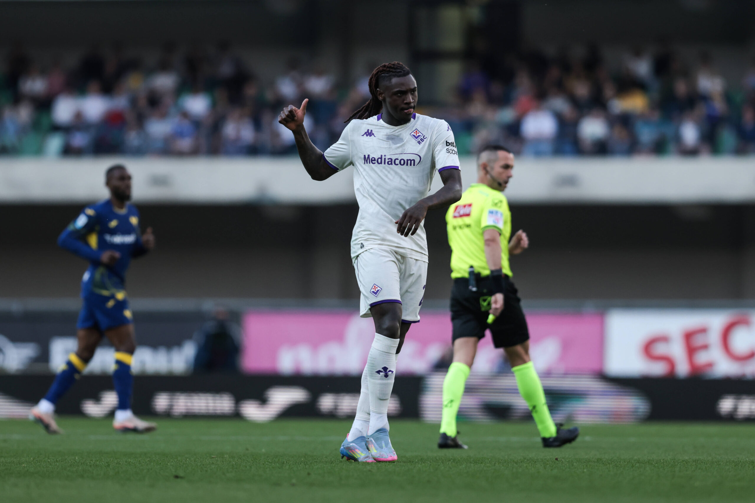 Moise Kean contro il Verona