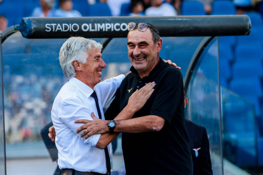 Sarri e Gasperini prima di Lazio-Roma