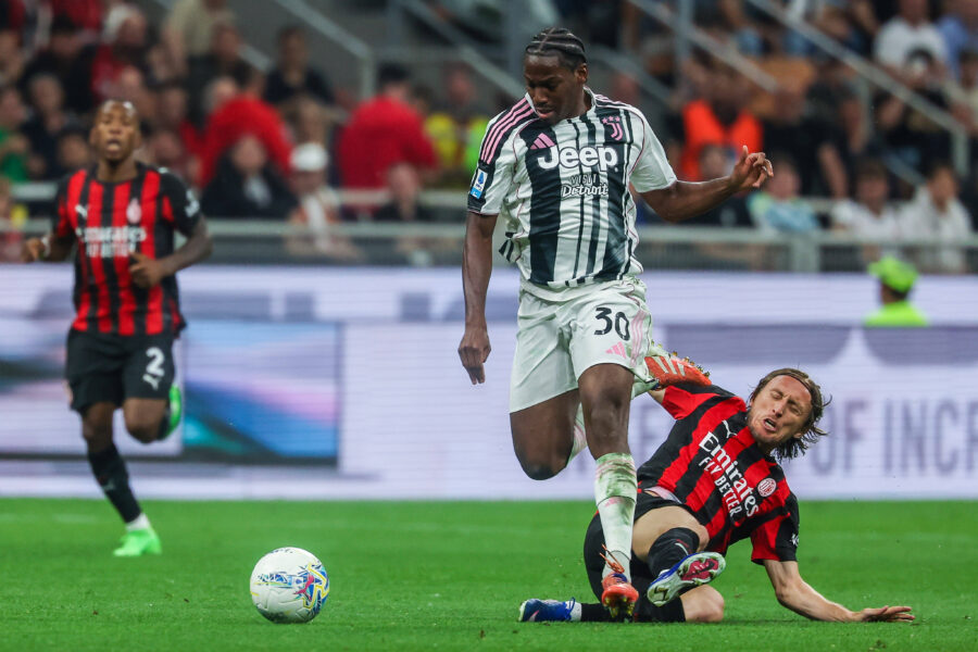 Jonathan David durante Milan-Juventus