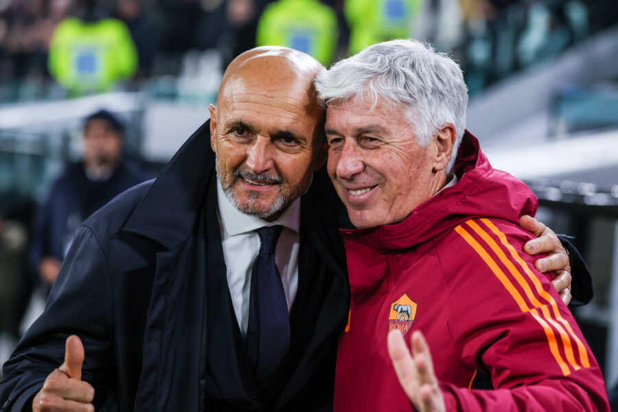 Spalletti e Gasperini prima di Roma-Juventus