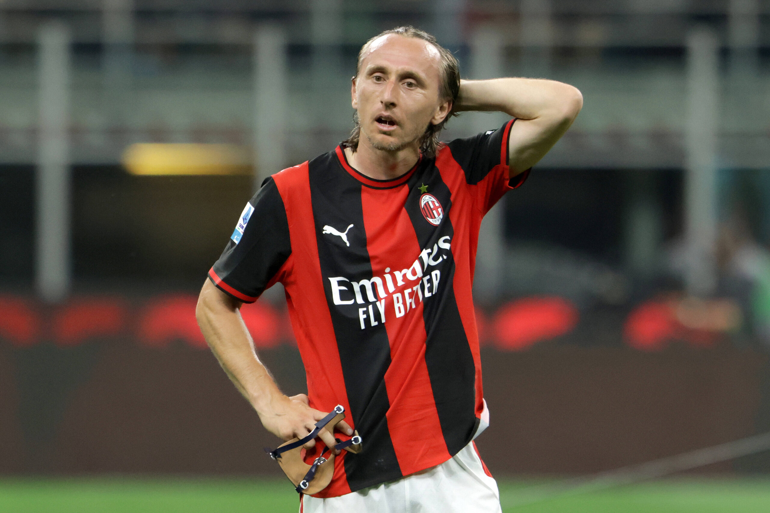 Modric nell'ultima partita con il Milan