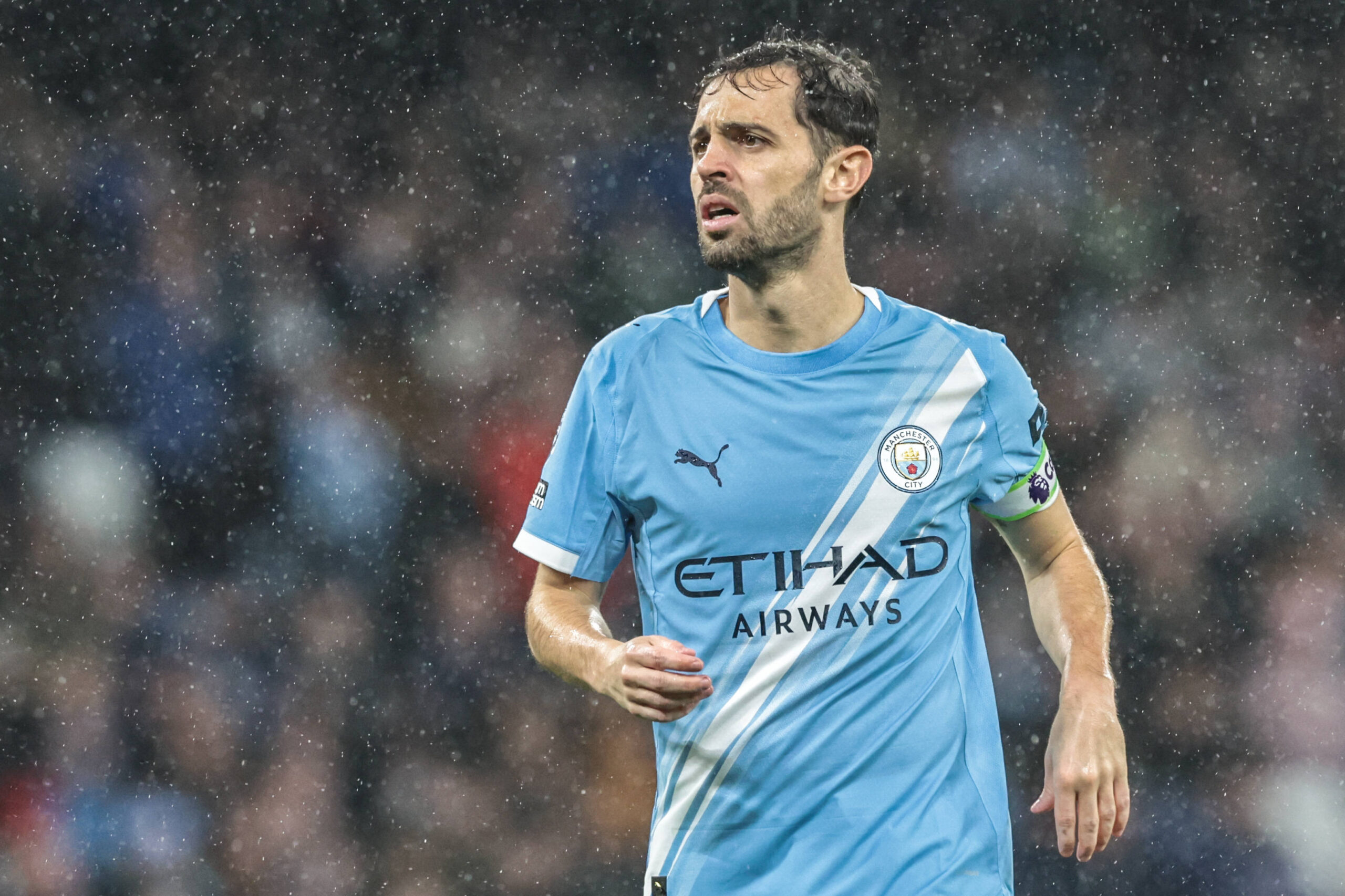 Manchester City v Crystal Palace - Premier League Bernardo Silva of Manchester City during the Premier League match between Manchester City and Crystal Palace at Etihad Stadium in Manchester, United Kingdom, on May 13, 2026. Manchester Greater Manchester United, ManU Kingdom PUBLICATIONxNOTxINxFRA Copyright: xNewsxImagesx originalFilename:cosgrove-premierl260514_np6BB.jpg