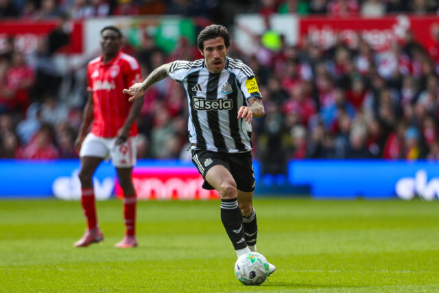 Tonali in azione contro il Nottingham Forest