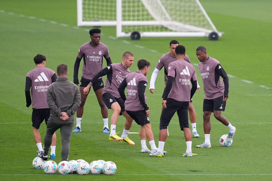 Real Madrid durante allenamento