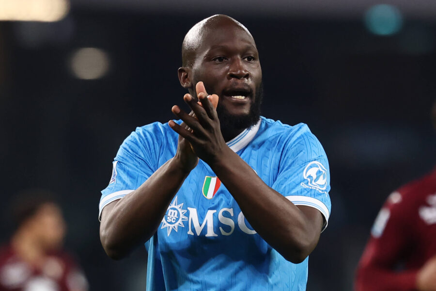 Romelu Lukaku in uscita dal Napoli