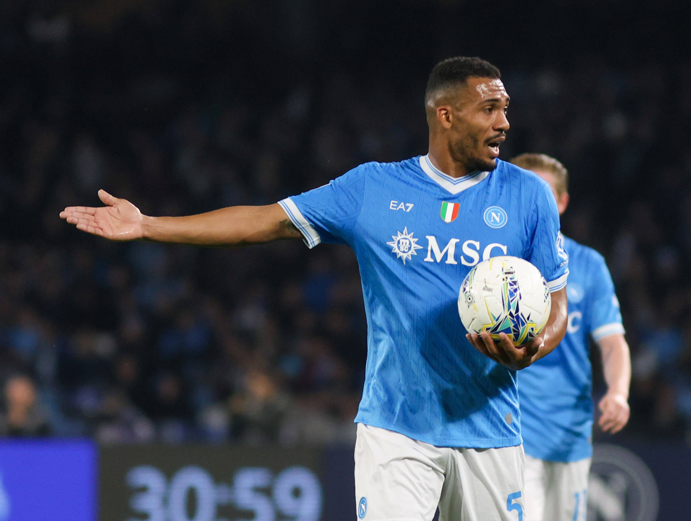 juan Jesus durante Napoli-Milan