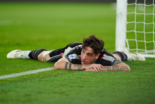 Zaniolo durante Lazio-Udinese