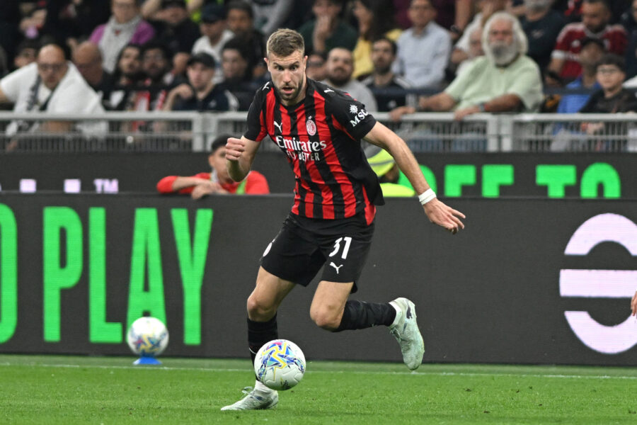 Pavlovic durante Milan-Juventus