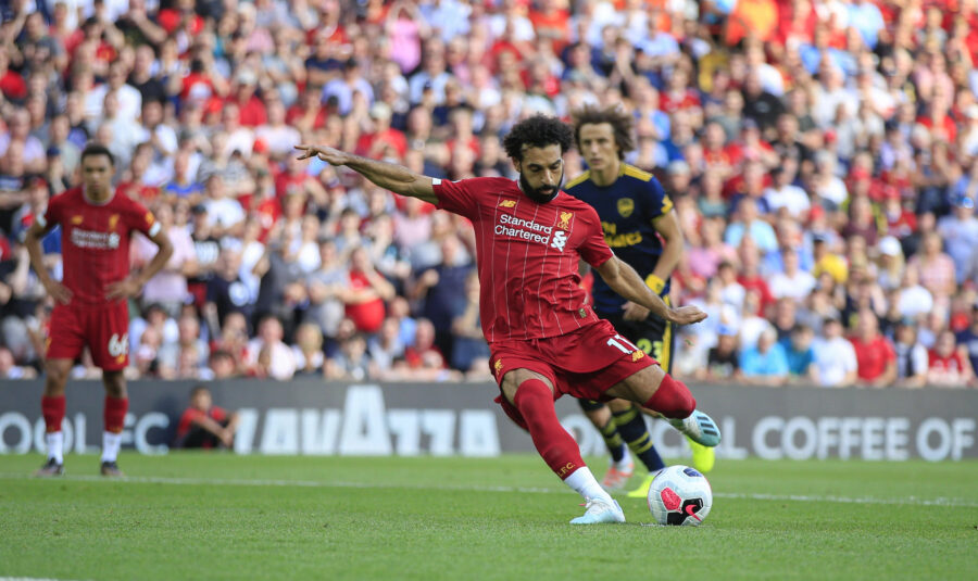 Salah con la maglia del Liverpool