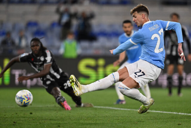 Daniel Maldini in gol contro l'Udinese