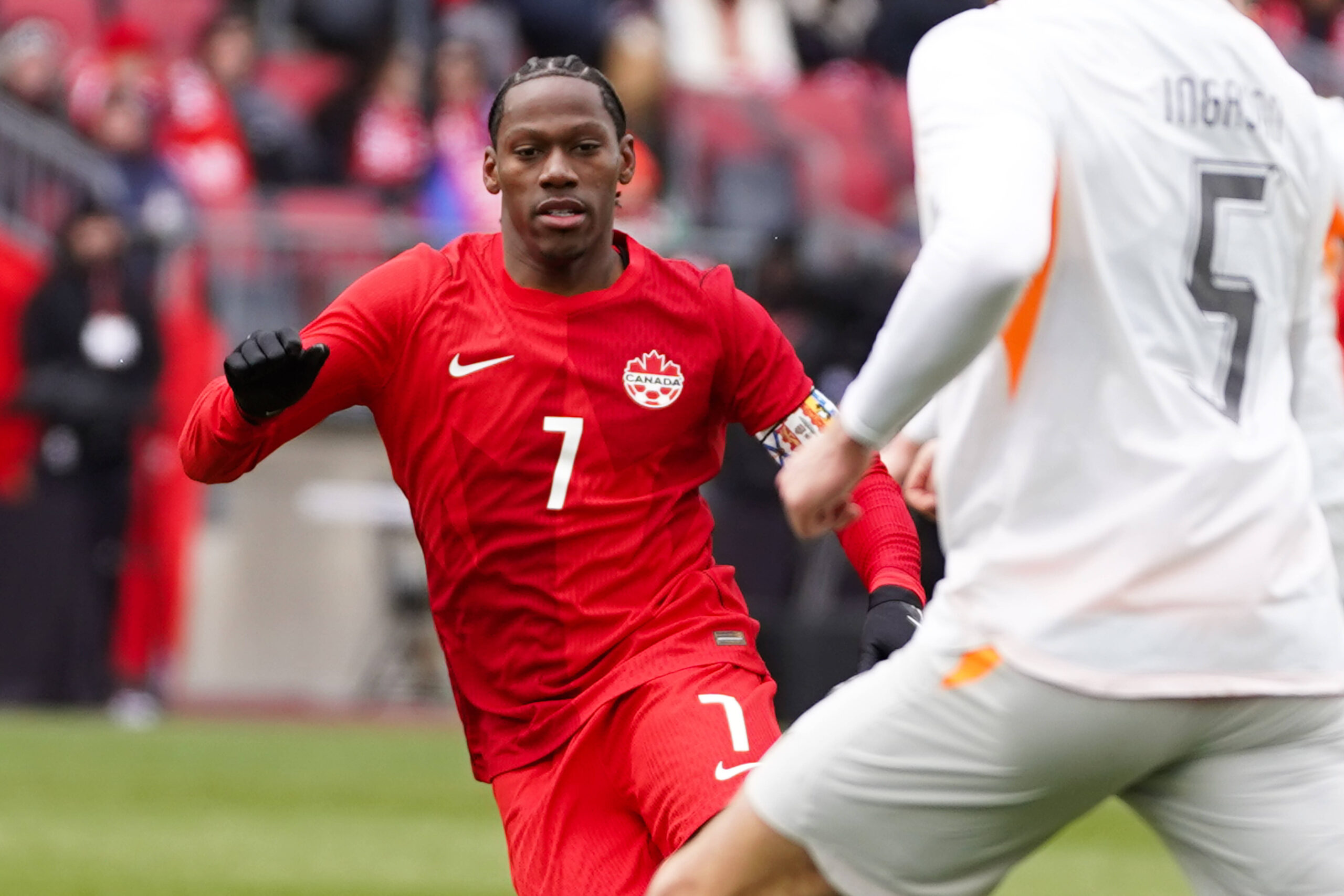David in azione con il Canada
